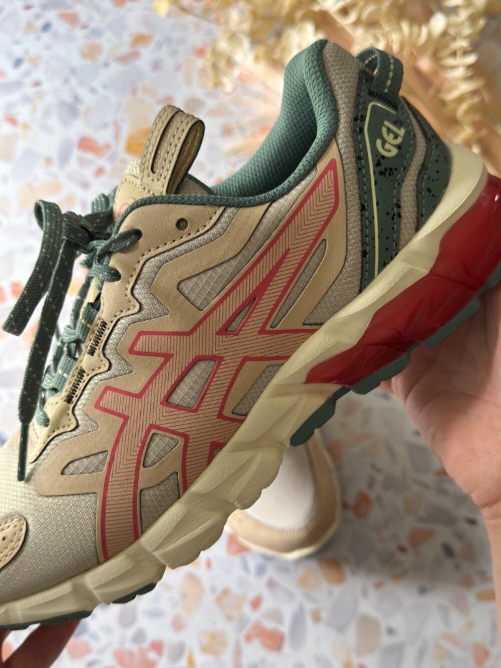 ASICS | GEL-Quantum 180 Running Shoes | Sand & Coral | Women's 7.5 - Picture 4 of 5